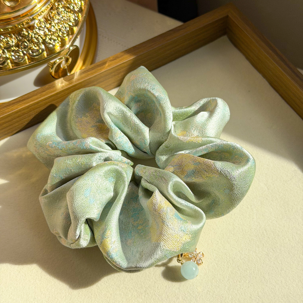 淡彩花影・Dàn Cǎi Huā Yǐng Scrunchie