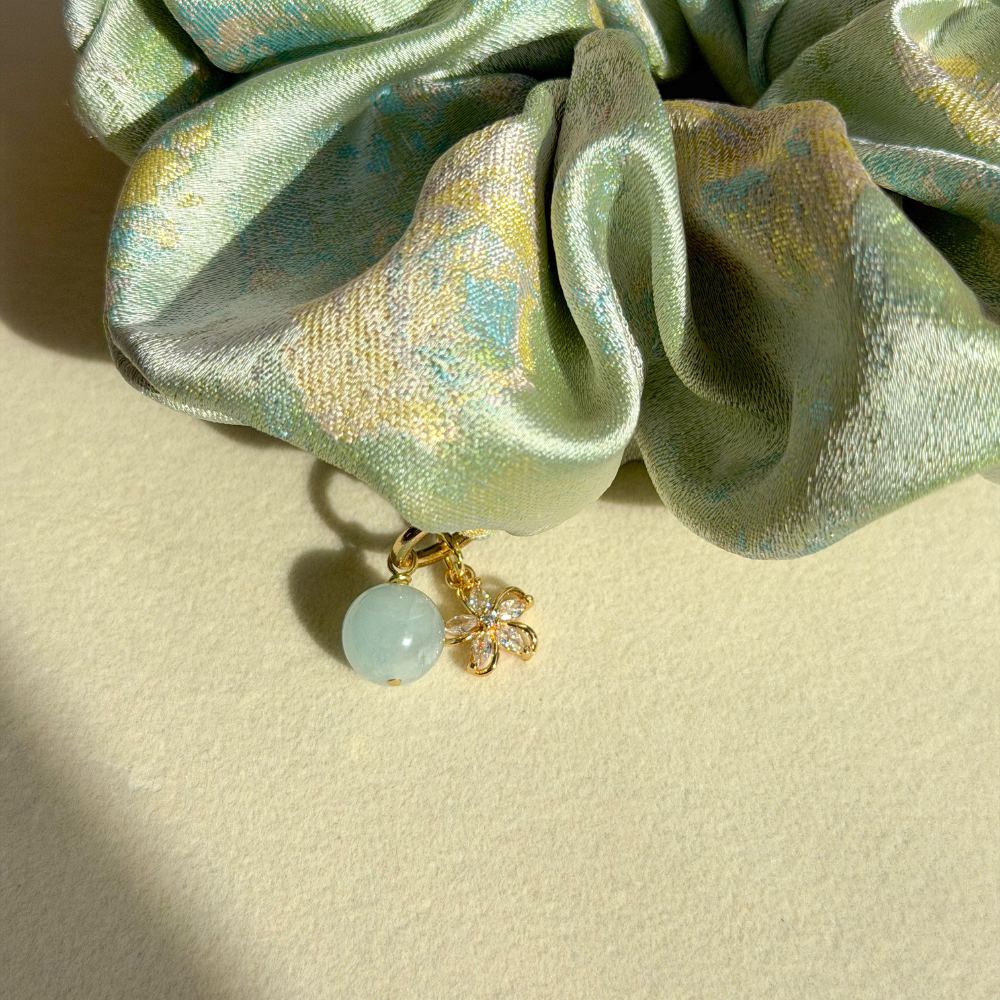 淡彩花影・Dàn Cǎi Huā Yǐng Scrunchie