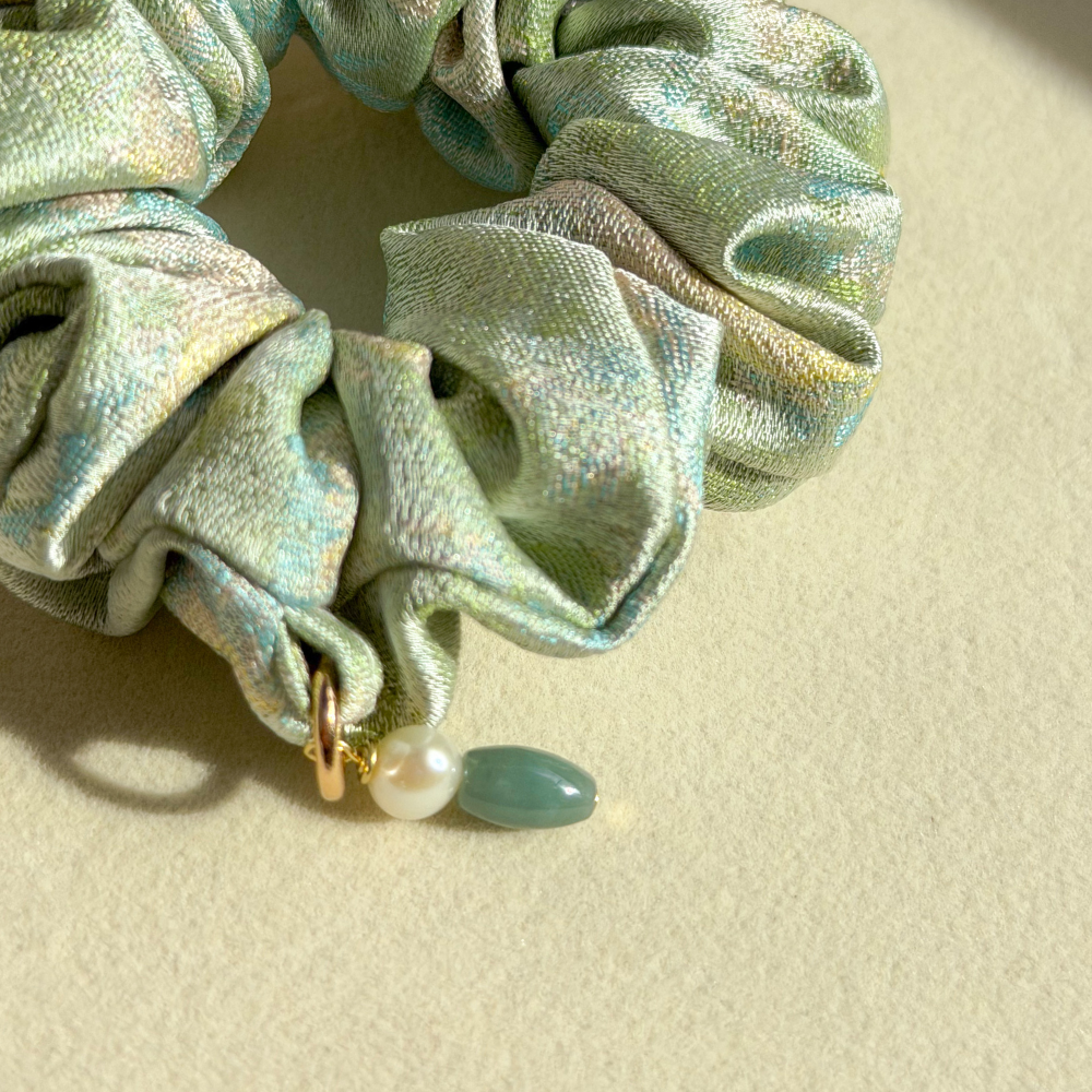 淡彩花影・Dàn Cǎi Huā Yǐng Scrunchie